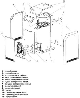 Схема котла Лемакс Премиум 7,5