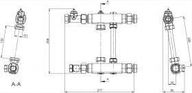 Насосно-смесительный блок Meibes SET F36 (размеры)
